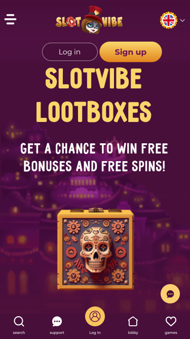 Boîte à butin mobile de SlotVibe Casino