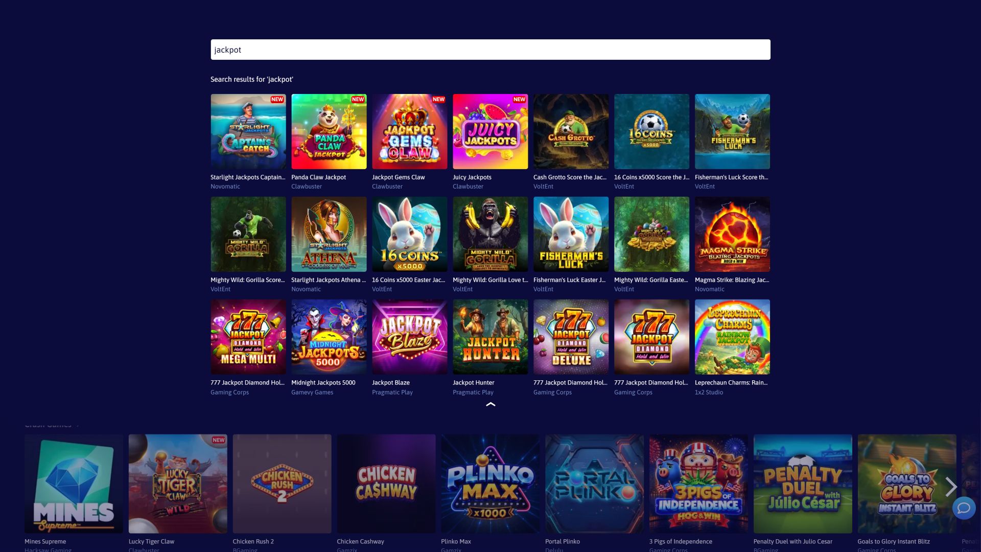 Jackpot de cassino para desktop Slotable
