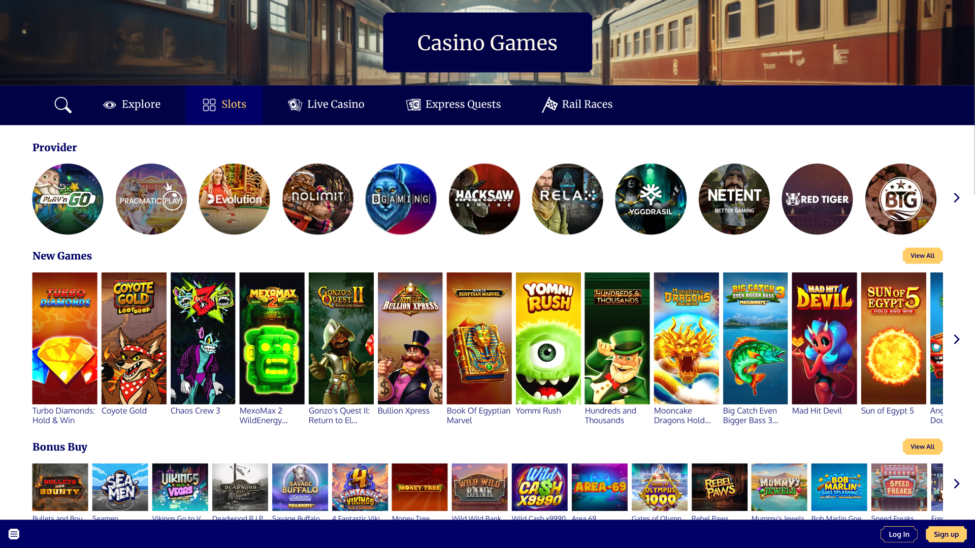 Slot Express Casino-Spieleentwickler