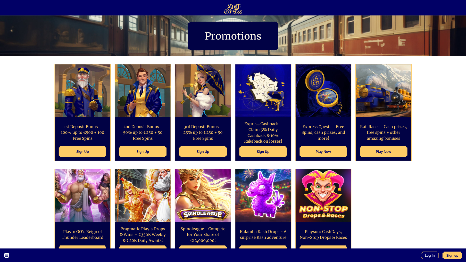 Slot Express Casino-Aktionen