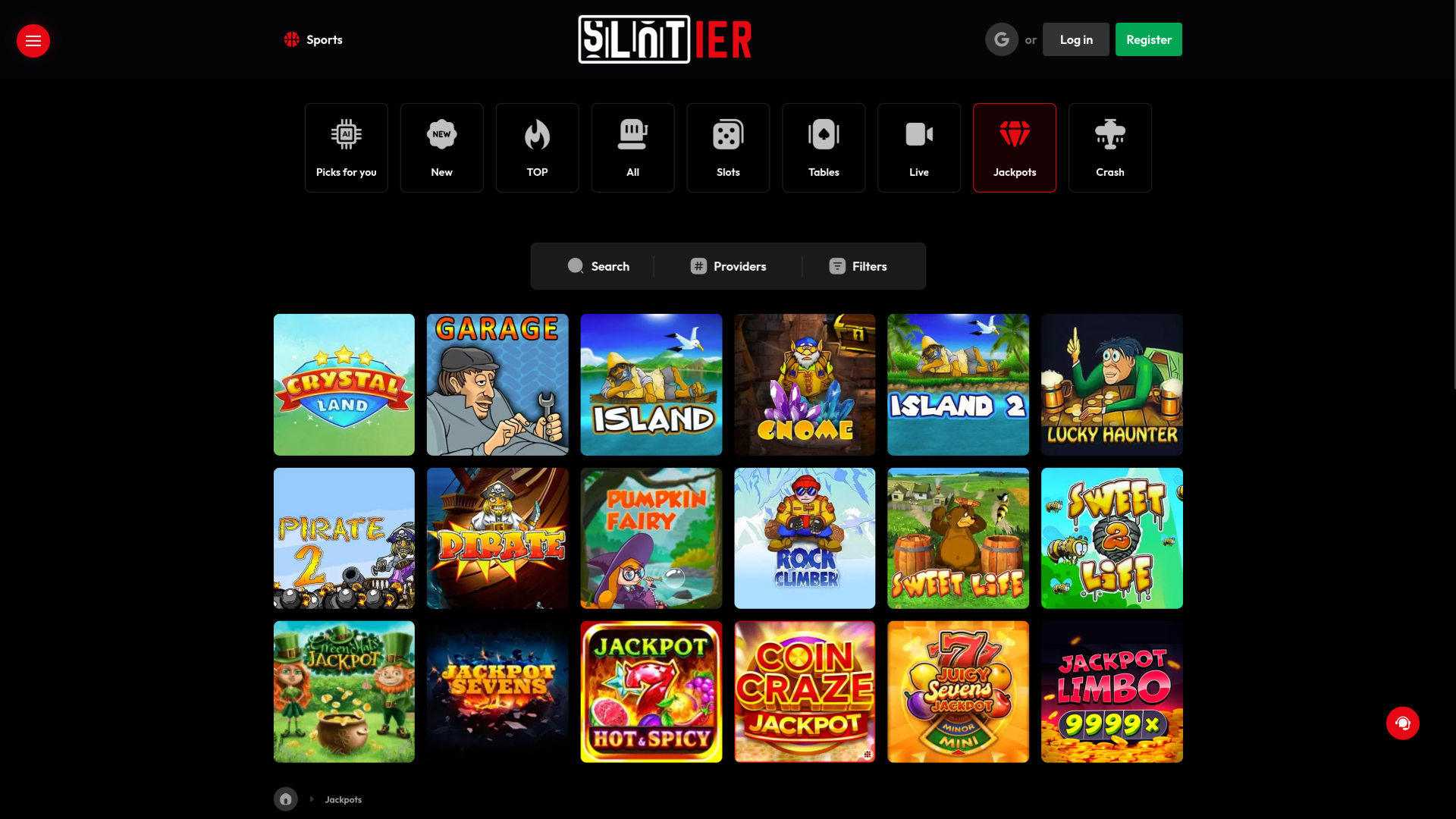 Bote de escritorio de Slotier Casino