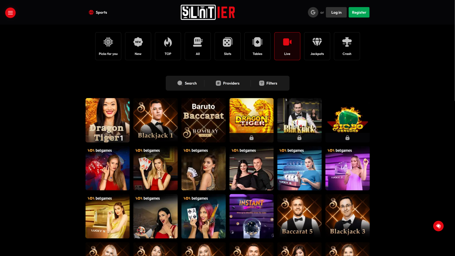 Crupier en vivo de escritorio de Slotier Casino