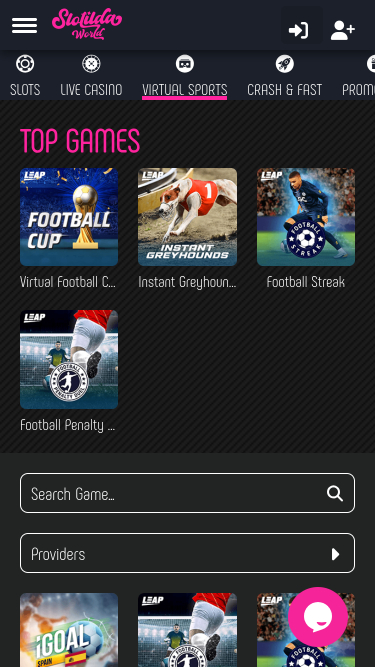 Sports virtuels mobiles de Slotilda World Casino