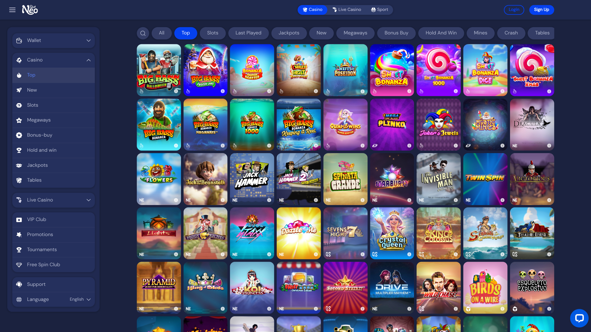 SlotNeo Casino Games