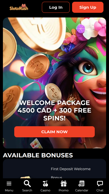 Promozioni mobile di SlotoRush Casino