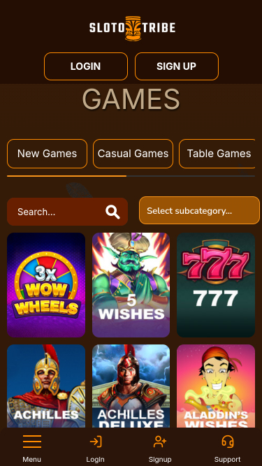 SlotoTribe Casino Mobile Games
