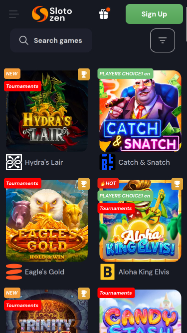 Slotozen Casino Mobile Games