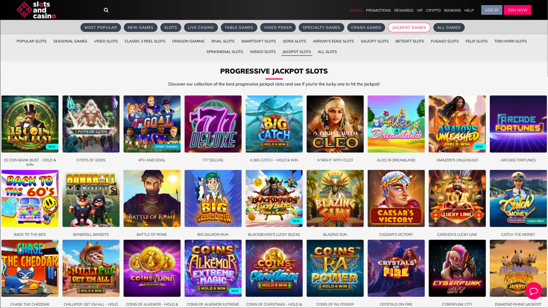 Джекпот SlotsandCasino для компьютера