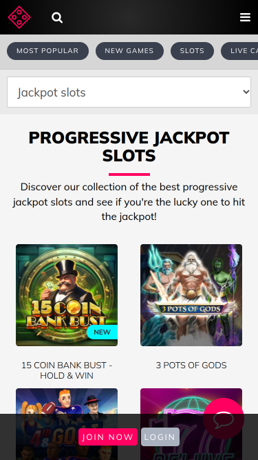 Jackpot mobile di SlotsandCasino