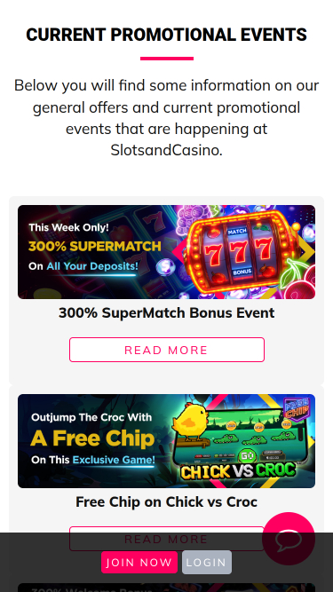 Promozioni mobile di SlotsandCasino