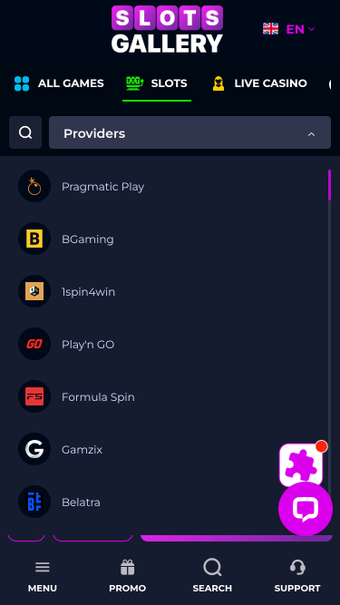 Slots Gallery Casino Mobile Game Developers