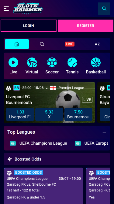 SlotsHammer Casino Mobile Sports