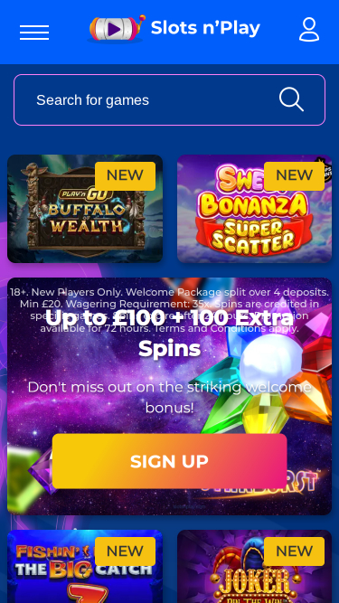Giochi mobile di SlotsNPlay Casino