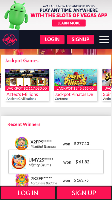 Slots of Vegas Casino Mobile Jackpot
