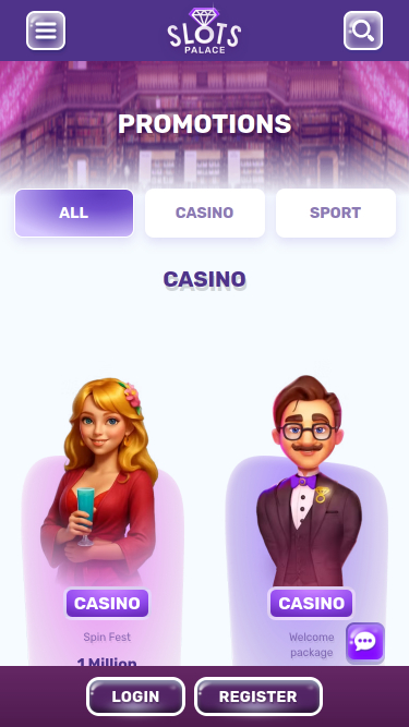 Promotions mobiles de SlotsPalace Casino