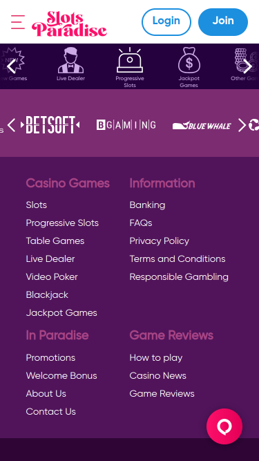 Développeurs de jeux mobiles de Slots Paradise Casino