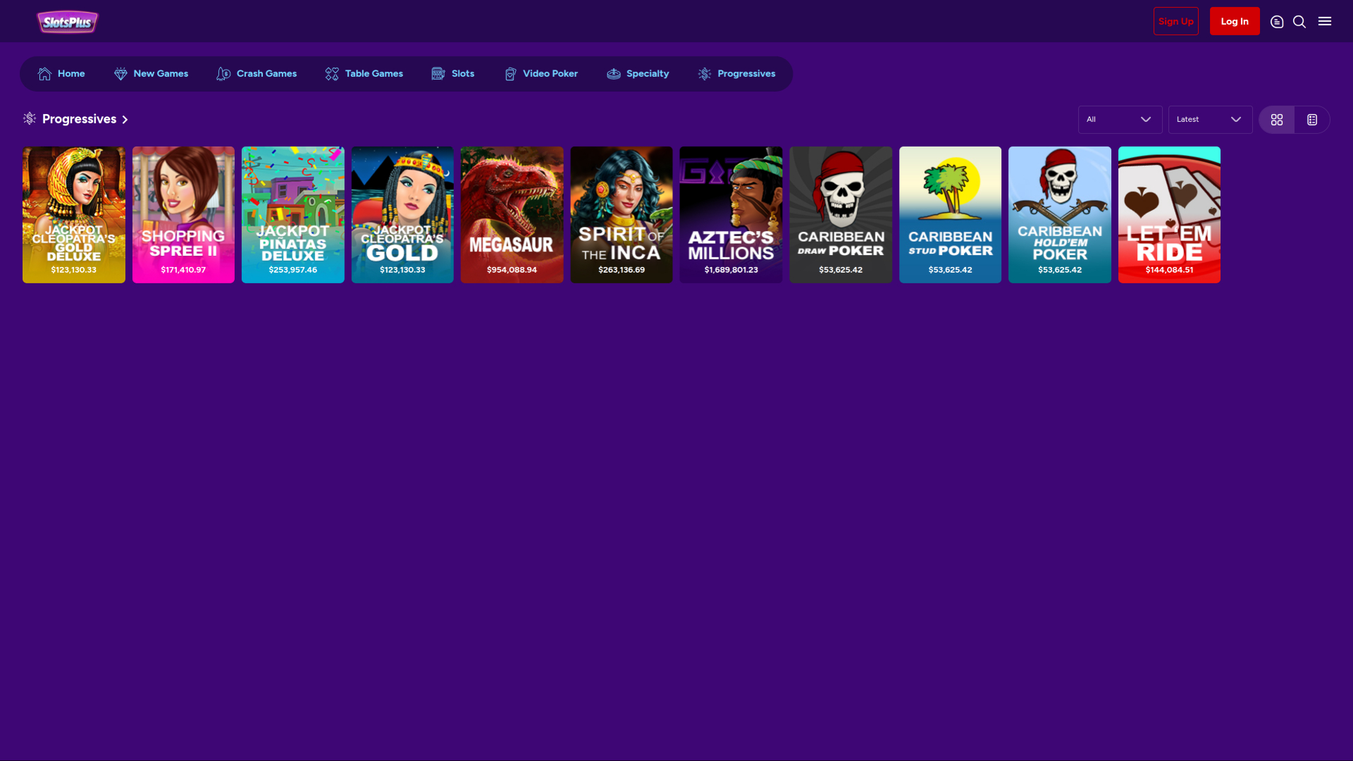 Джекпот десктопной версии Slots Plus Casino