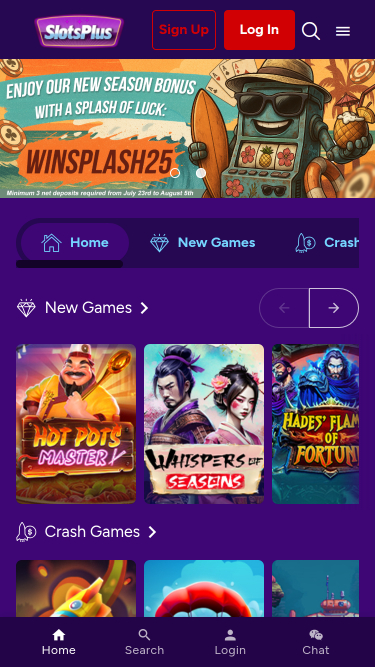 Мобильный сезонный бонус Slots Plus Casino