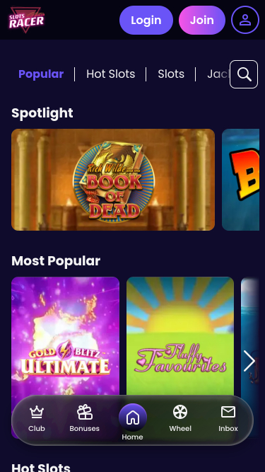 Slots Racer Casino mobile Spiele