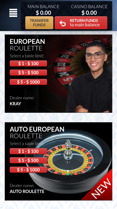 SlotsRoom Casino Mobile Live Dealer