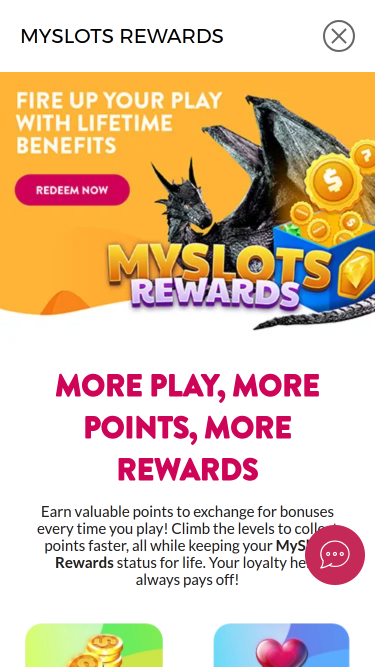 Slots.lv Casino Mobile Rewards