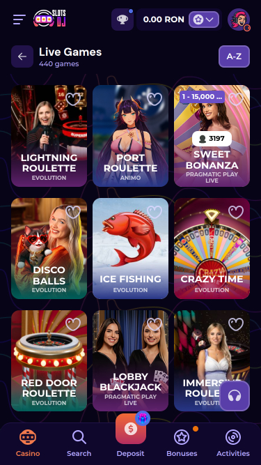 Casino móvil con crupier en vivo SlotsDj