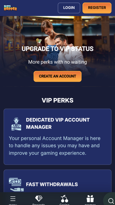 SlotsHopper Casino VIP-Programm