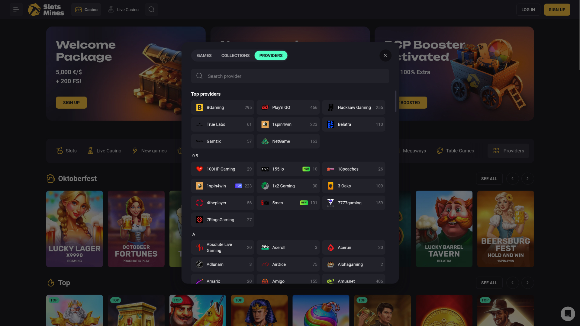 Slotsmines Casino Desktop Game Developers