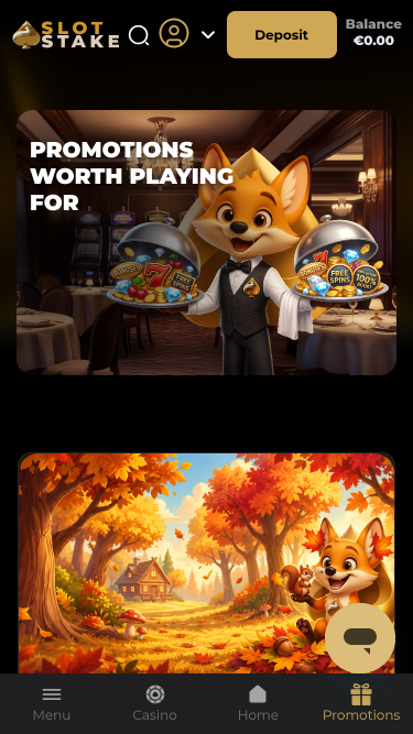 SlotStake Casino Mobile-Aktionen