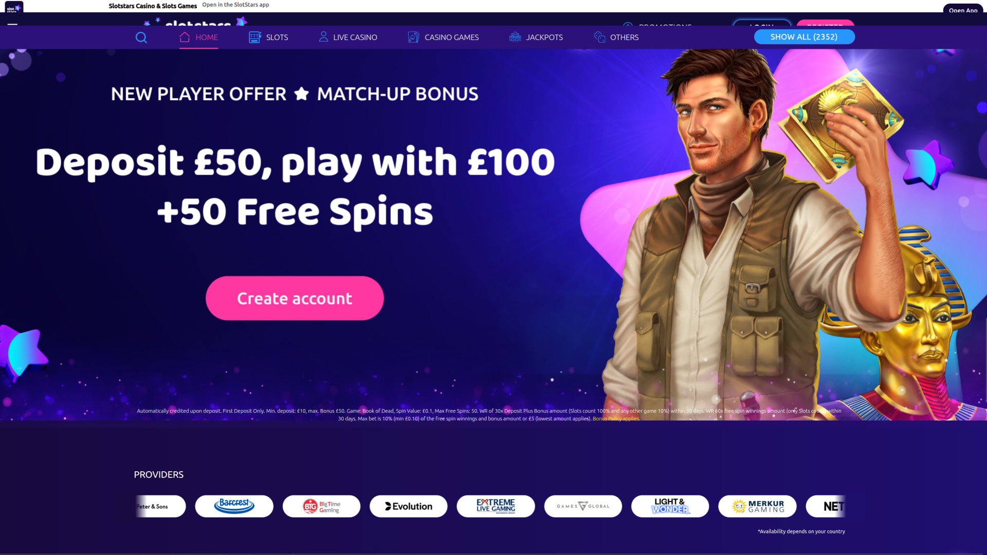 SlotStars Casino Desktop-Spielentwickler