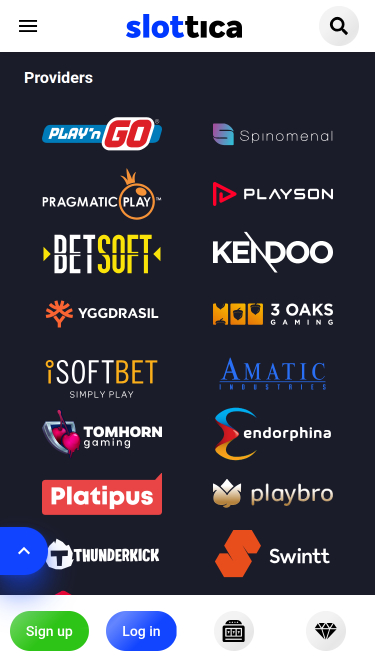 Développeurs de jeux mobiles de Slottica Casino