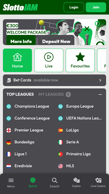 SlottoJam Casino Sports mobiles