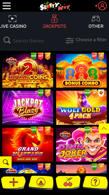 Bote móvil de SlottyWay Casino