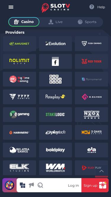 Desarrolladores de juegos móviles para casinos SlotV