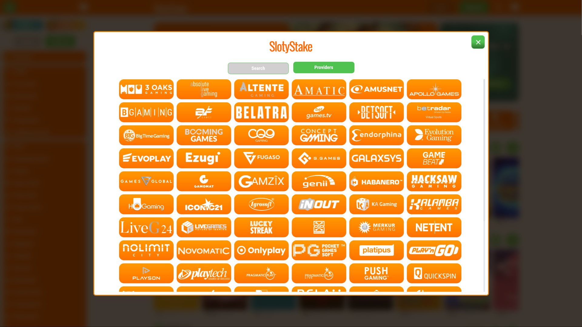 Sviluppatori di giochi desktop di SlotyStake Casino