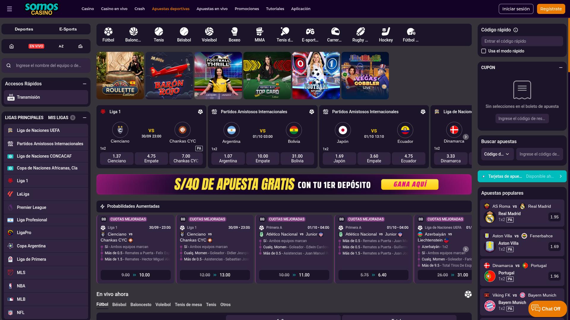 Wir sind Casino Desktop Sports