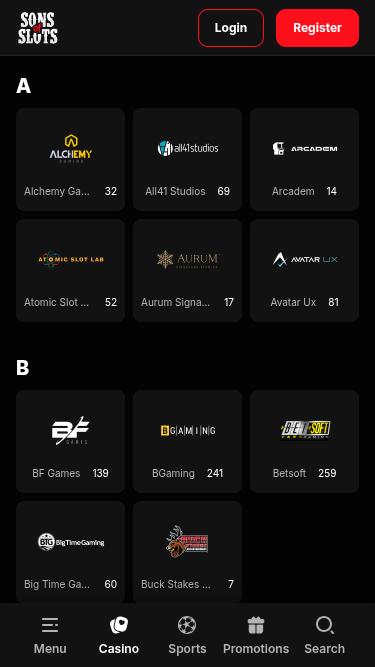 Développeurs du jeu mobile Sons of Slots Casino