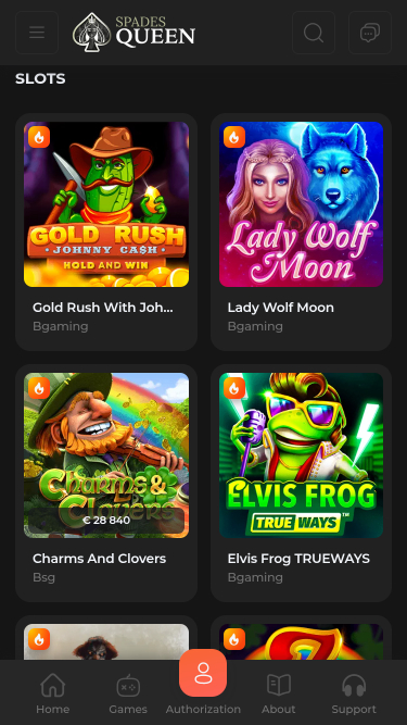 Spades Queen Casino Mobile Games