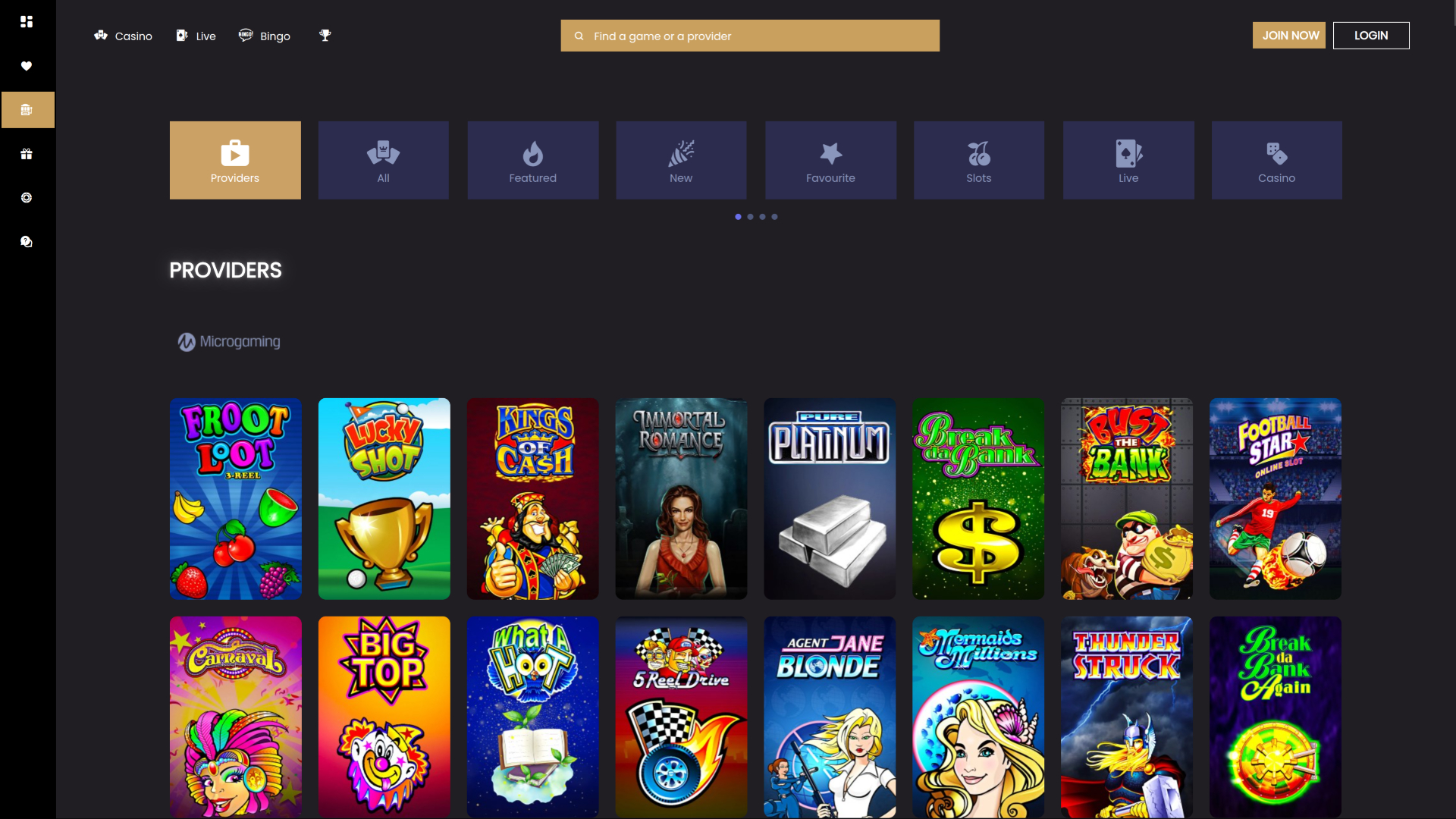 Desarrolladores de juegos de escritorio de Sparkle Slots Casino