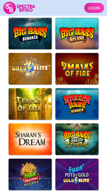 Spectra Bingo Casino mobile Spiele