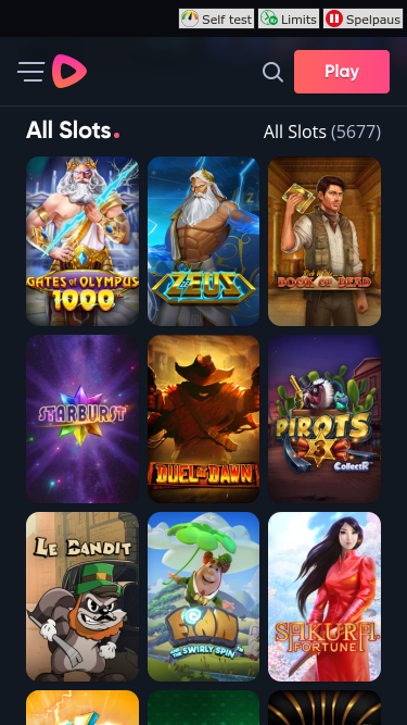 Speedy Casino mobile Spiele