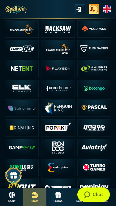 Développeurs de jeux mobiles de SpellWin Casino