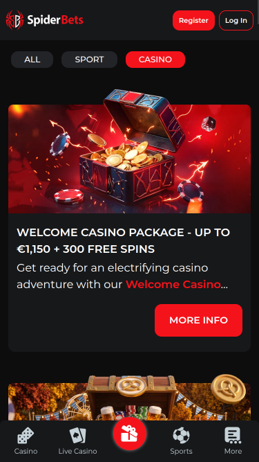 SpiderBets Casino Mobile Promotions