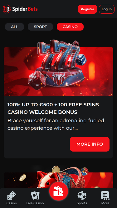 Promotions du casino SpiderBets