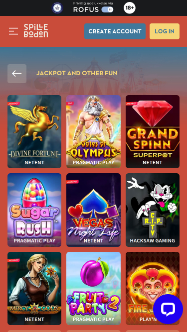 Jackpot mobile de Spilleboden Casino