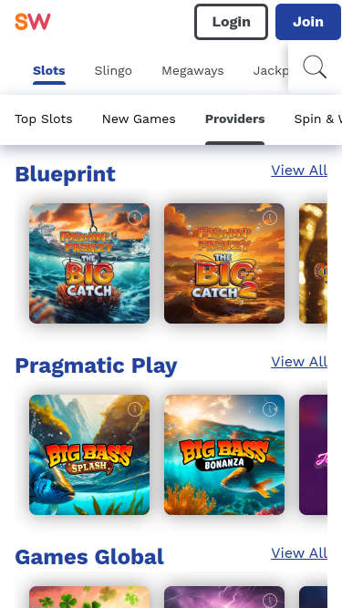 Développeurs de jeux mobiles de Spin and Win Casino