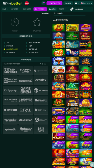 Jackpot mobile de SpinBetter Casino