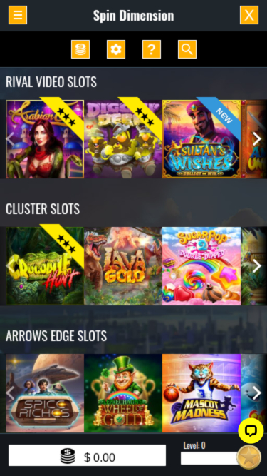 Développeurs de jeux mobiles de Spin Dimension Casino