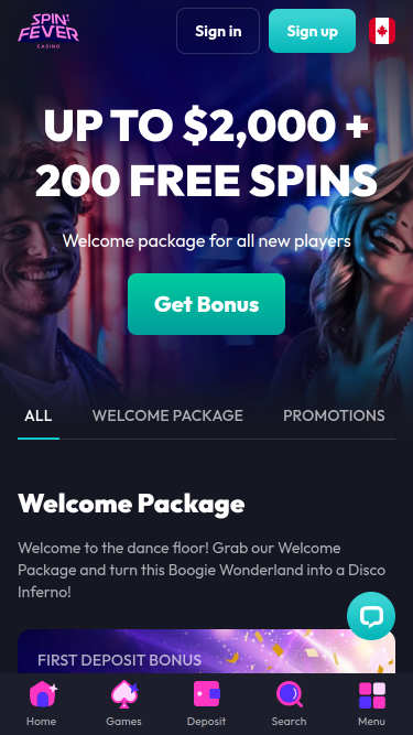 SpinFever Casino Mobile Promotions