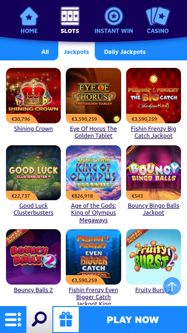 SpinGenie Casino mobiler Jackpot